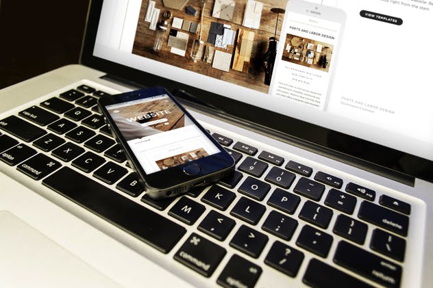 响应式网站设计多设备样机合集 Lifestyle Responsive iPhone Mock-Up插图(4)