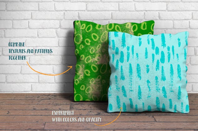 手工绘制粗糙笔刷无缝图案纹理 Hand Crafted Textures and Patterns插图(3)