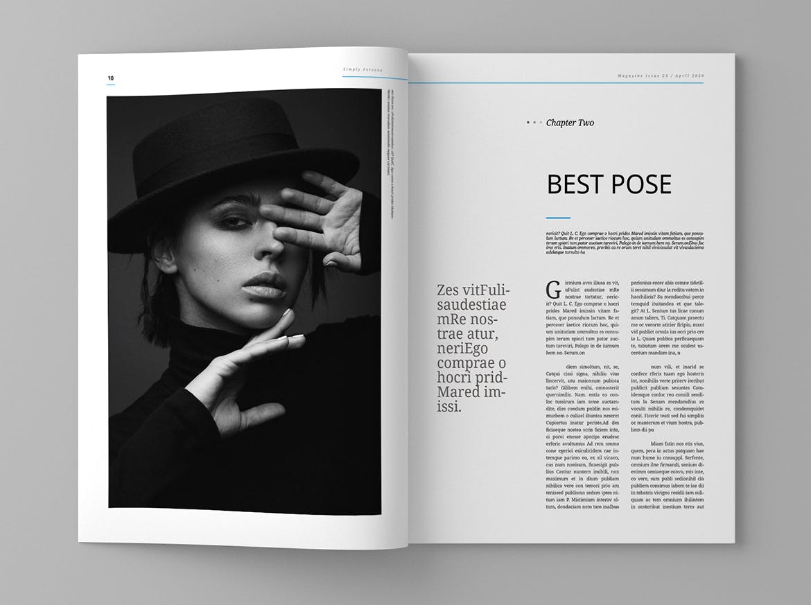 女性时尚主题素材库精选杂志排版设计模板 Requise – Magazine Template插图(6)