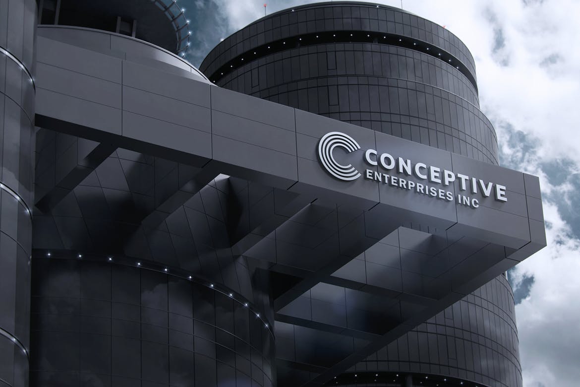 高品质的公司企业3D立体logo标志样机展示模型mockups插图(3)