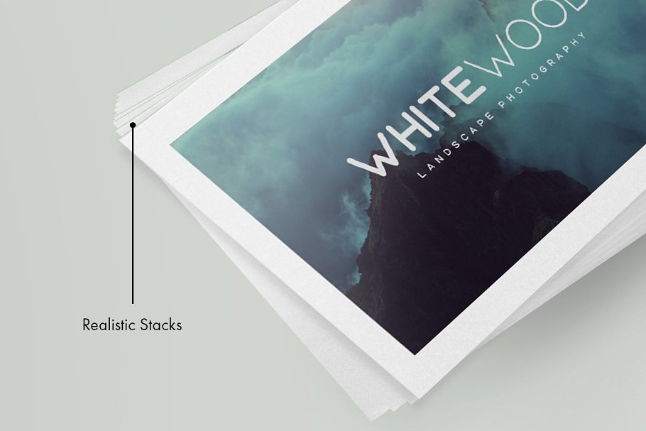 简约明信片贺卡样机 Minimal Card Mockups插图(4)