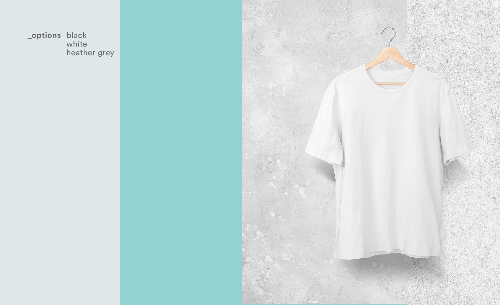 T恤外观设计晾挂效果图样机模板v1 T-shirt Mockup Vol 01插图(3)