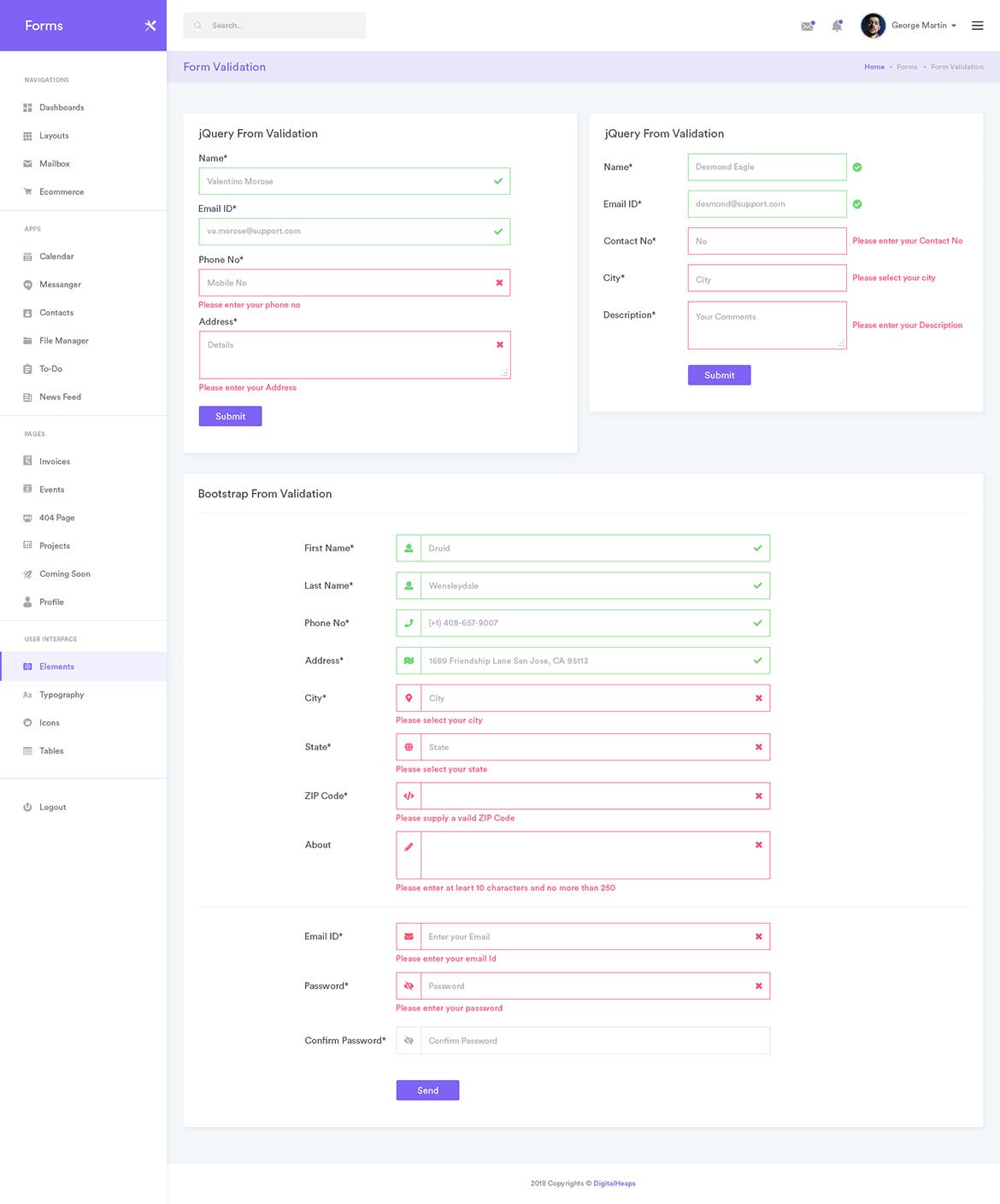 常用网站表单/表格UI设计套件 Forms Widgets Dashboard Ui Kit插图(5)