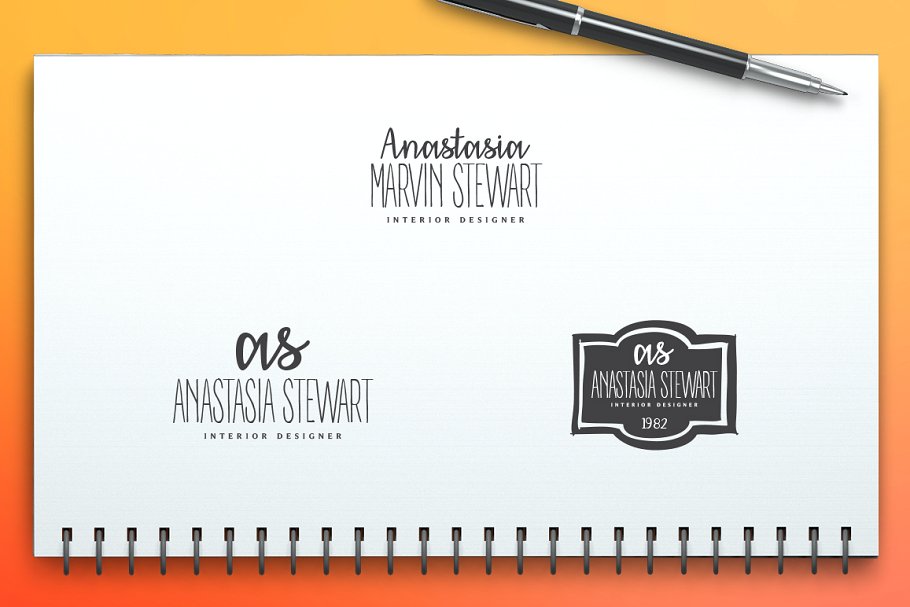 100款英文文字Logo模板 100 Fresh Logo Templates Vol.1插图(6)