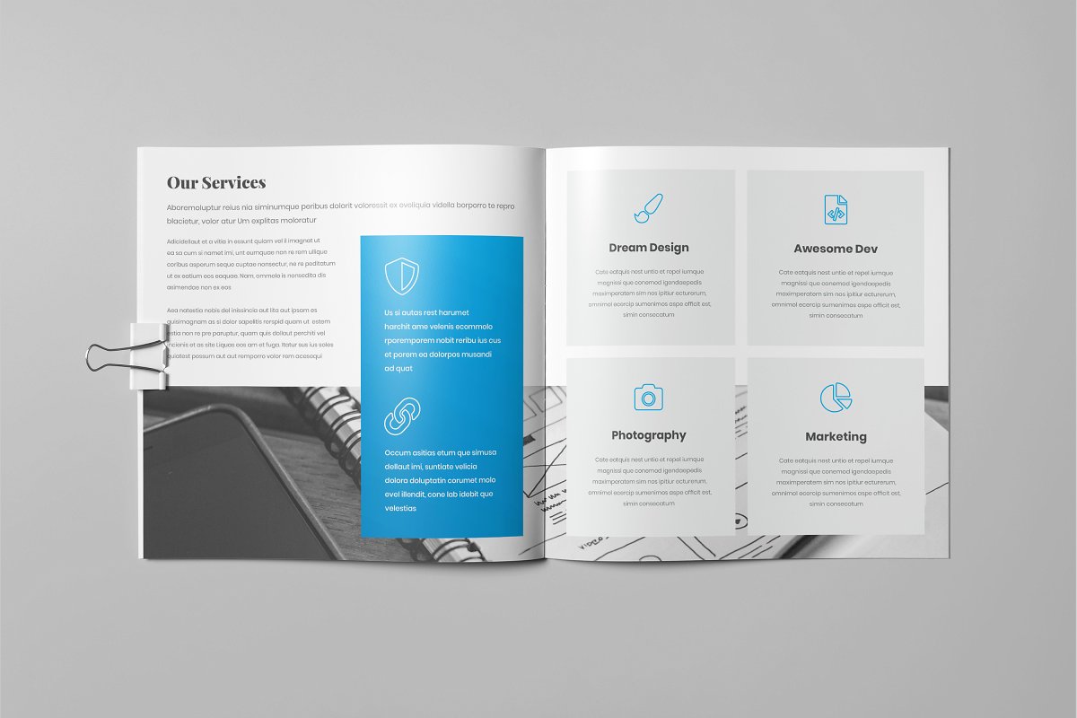 企业简约高效宣传册设计模板插图(6)