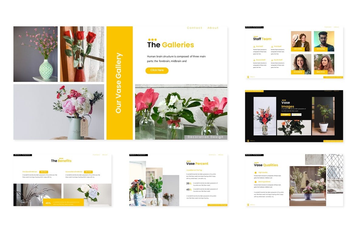 橙色风格产品展示素材库精选PPT模板 Deco – Powerpoint Template插图(2)