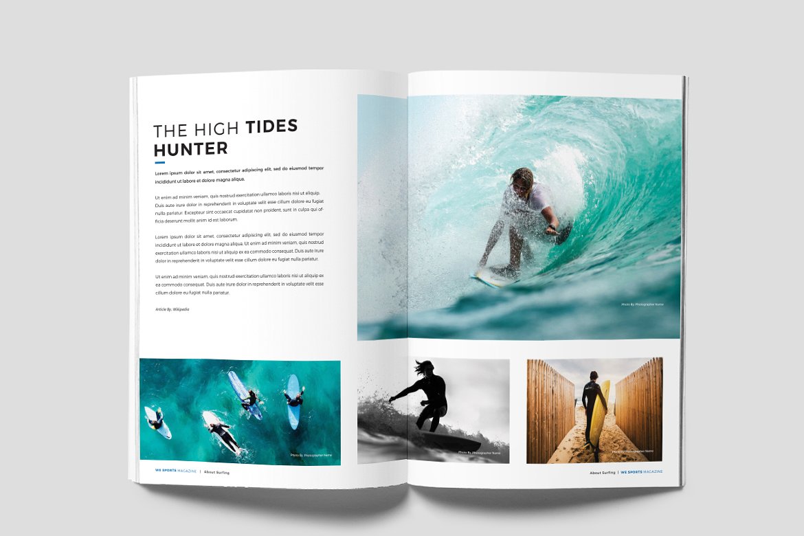 现代极简独特的体育杂志模板下载 Sports Magazine [indd]插图(6)