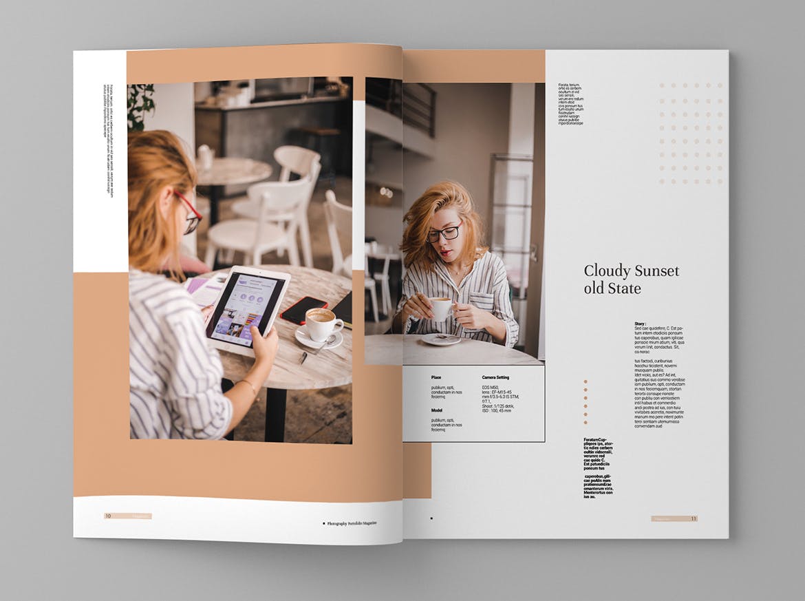 人物/旅游摄影作品集杂志设计INDD模板 Portofolio – Magazine Templates插图(6)