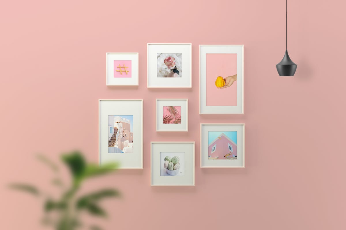 摄影艺术作品/海报画框样机模板 Picture Frame Mockup插图
