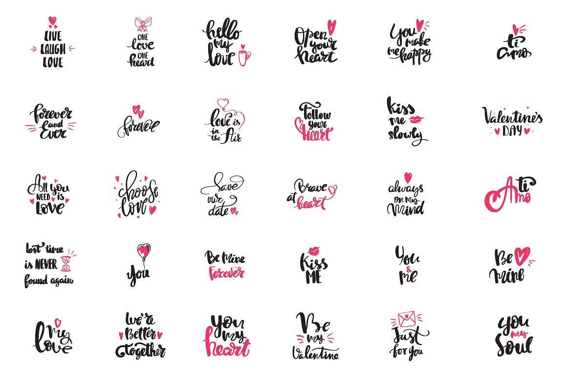 浪漫宣言手绘特色矢量素材包插图(5)