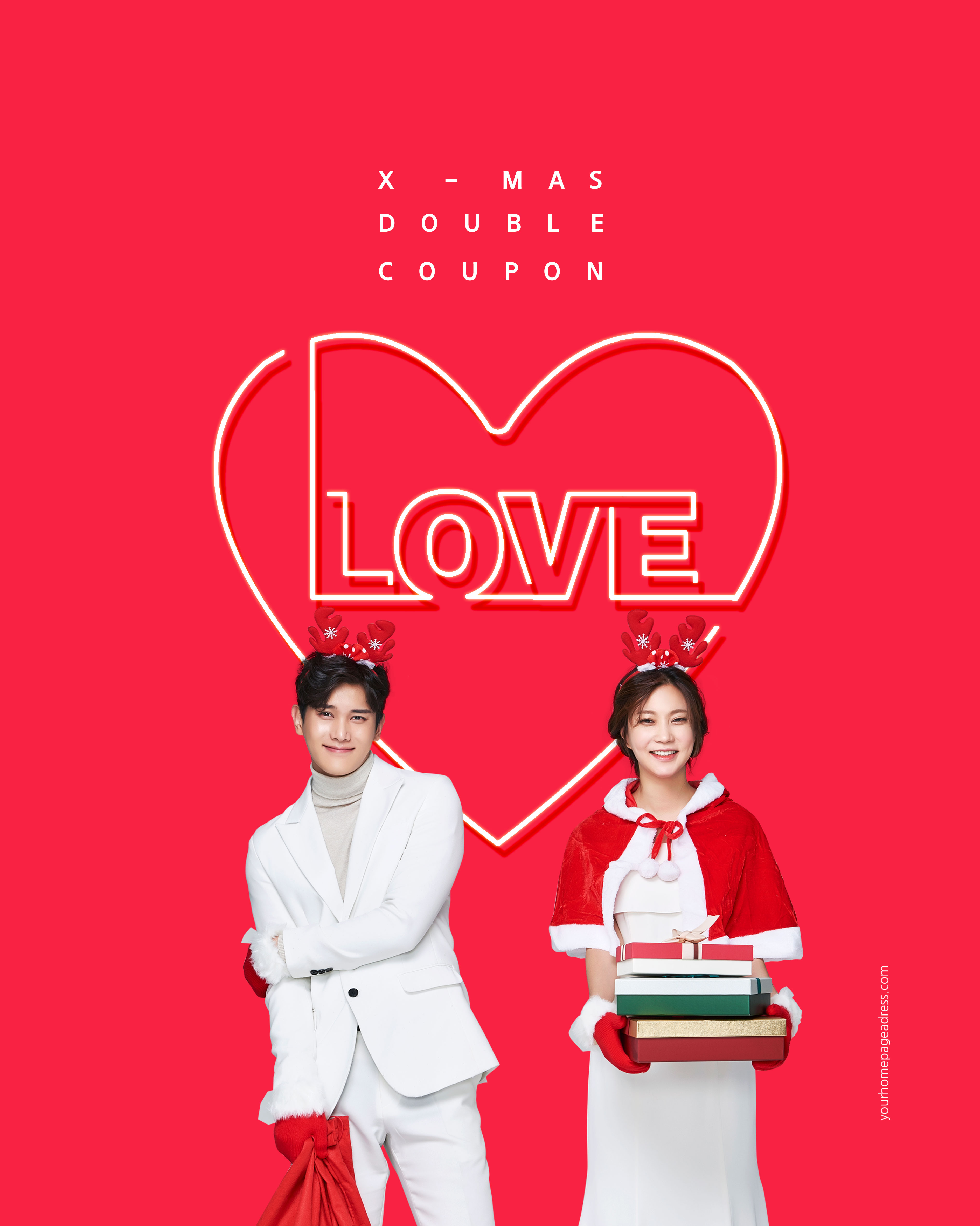 暖冬浪漫圣诞告白/购物主题海报套装插图(5)