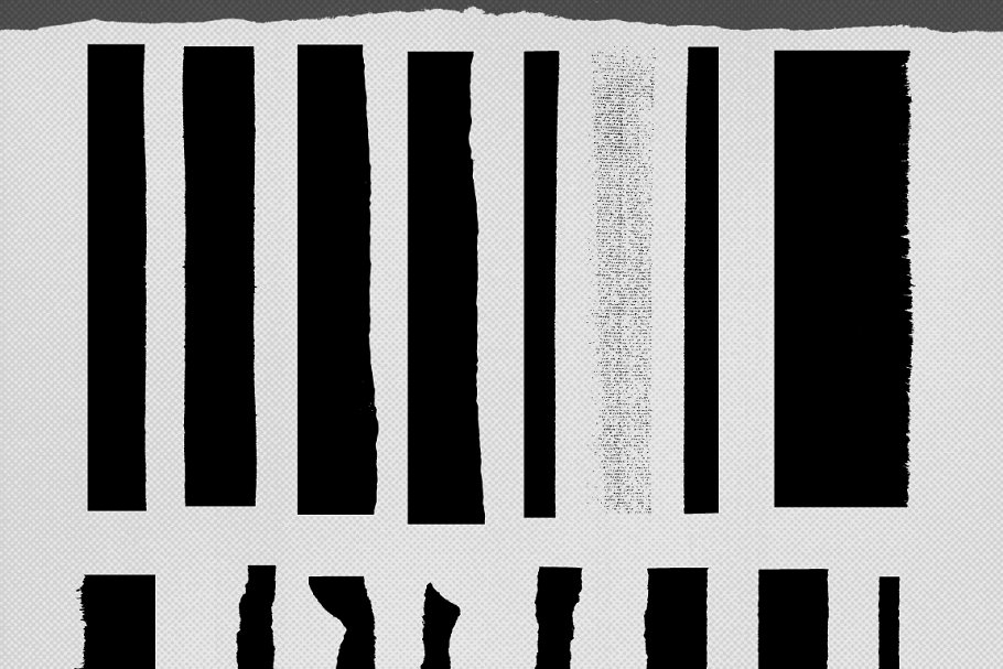 粗糙纹理肌理设计素材 Vector Rough Edges插图(2)