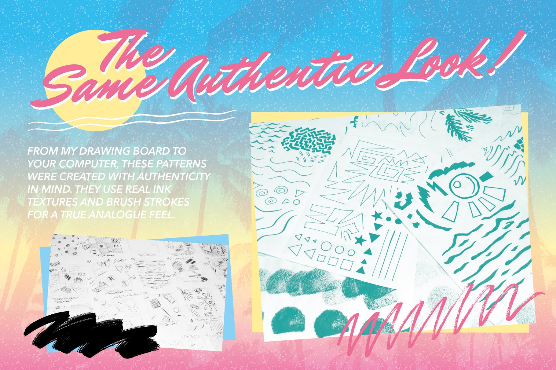 复刻欧美1980s年代设计风格图案背景素材库精选v2 1980s Retro Patterns Volume Two插图(2)