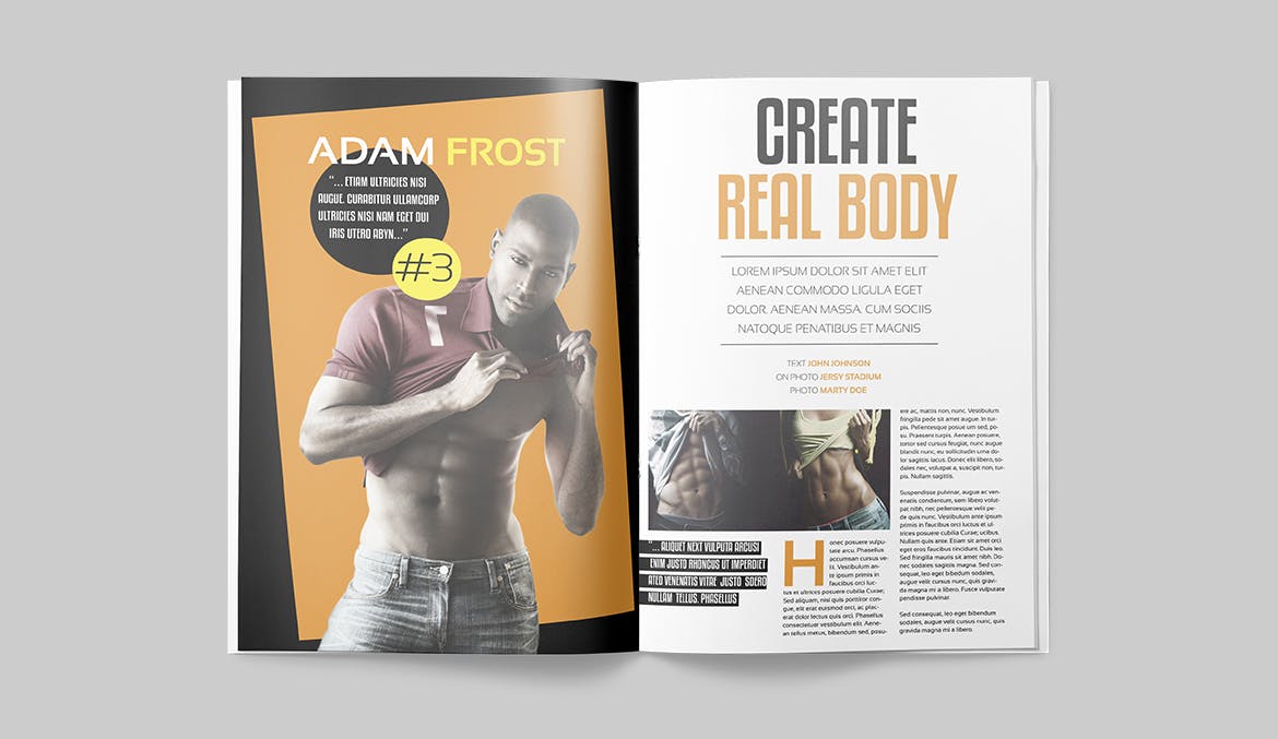 NBA篮球赛事素材库精选杂志版式设计模板 Magazine Template插图(7)