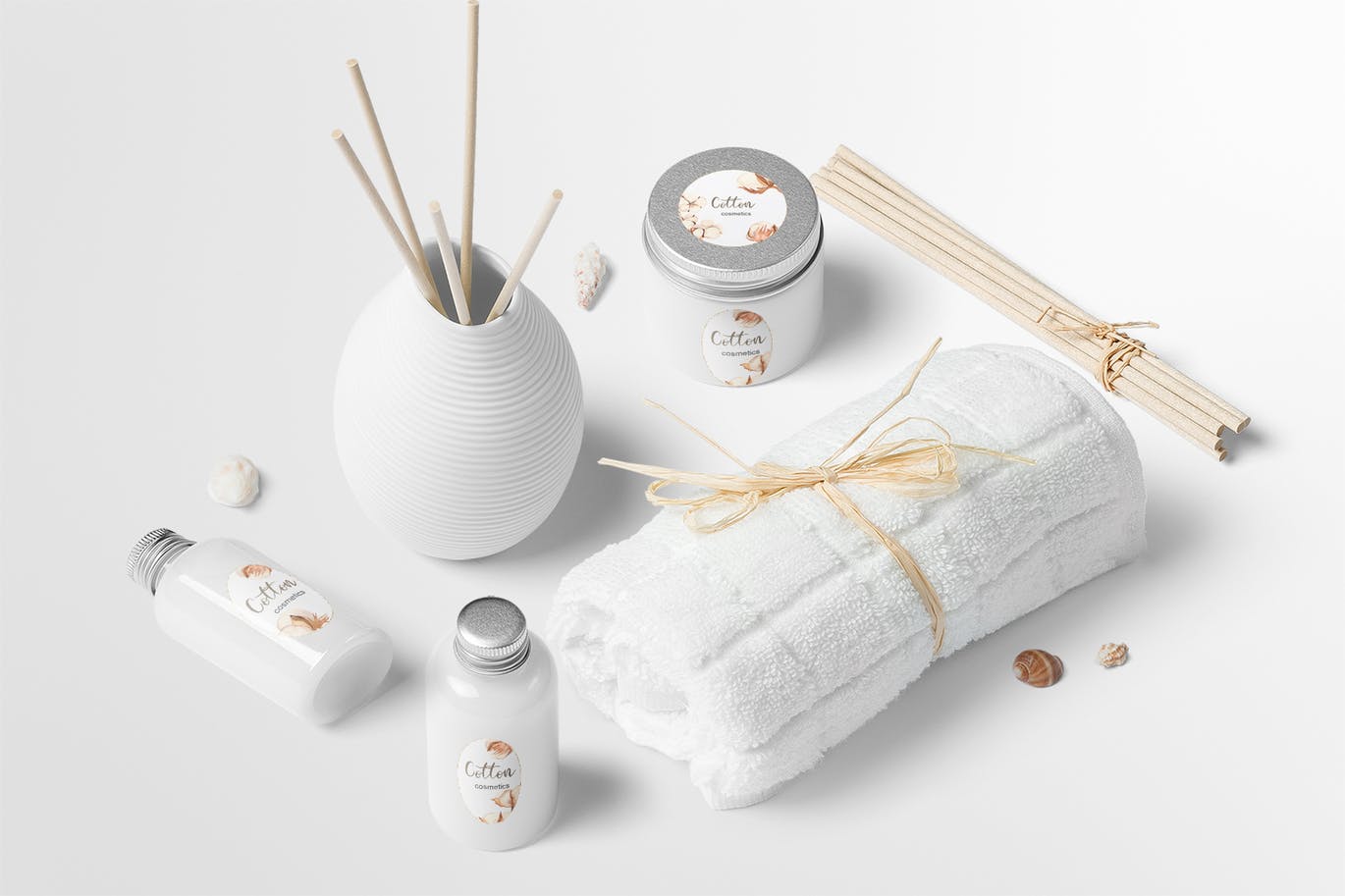 水彩棉花手绘剪贴画/花框/花环素材库精选设计素材 Watercolor cotton. Clipart, frames, wreaths插图(6)