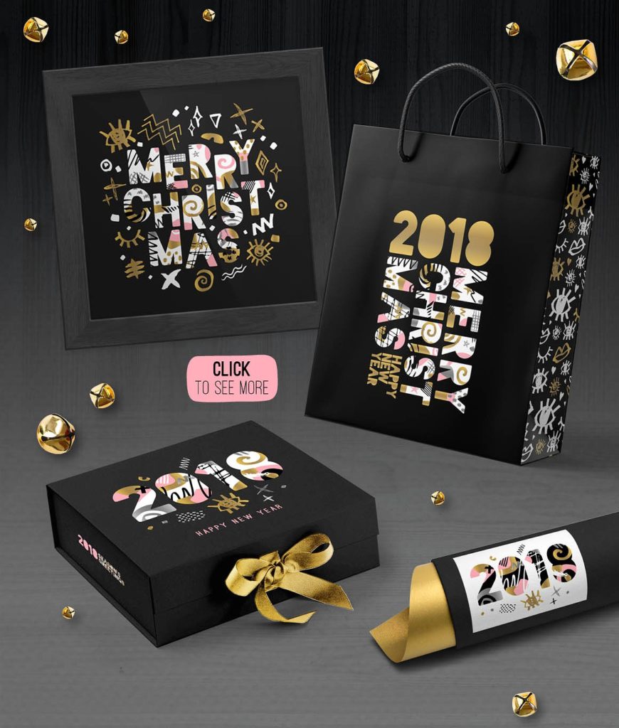 2018新年圣诞无缝背景素材下载[AI，PNG, EPS，JPG]插图(4)