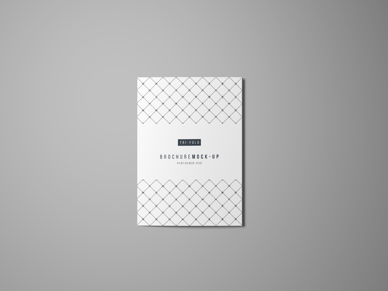 智能三折页广告小册子样机插图(4)