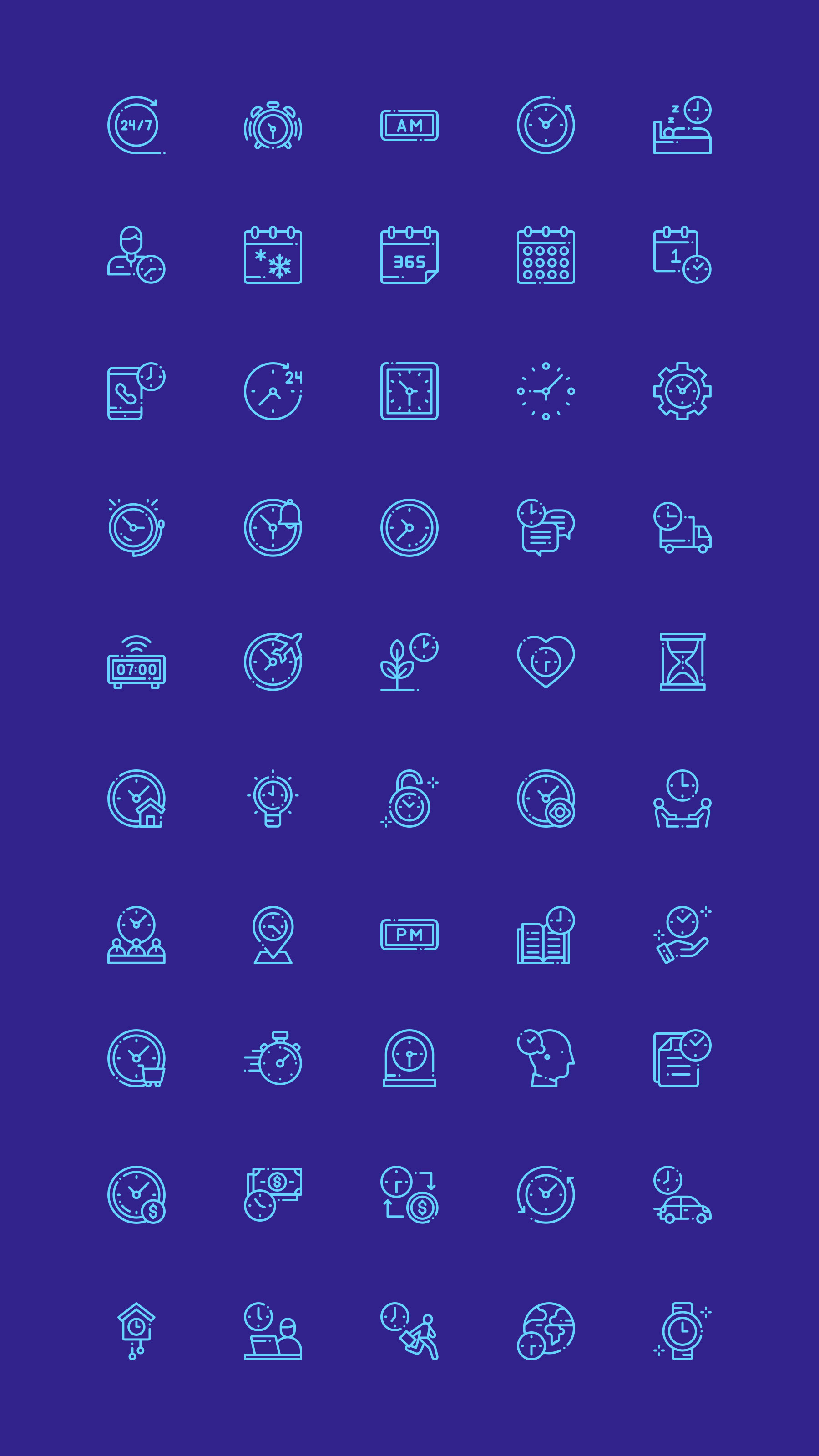 50 枚时间元素图标