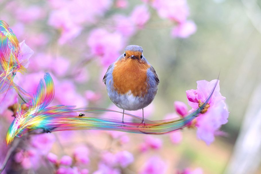 5K分辨率彩虹的幻想叠层背景 5K Rainbow Fantasy Overlays插图(1)