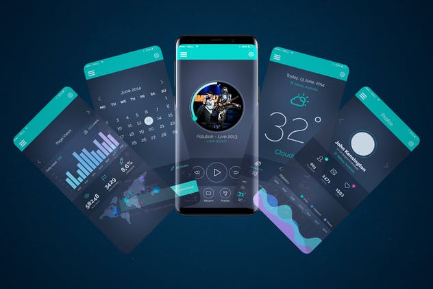 三星智能手机S9设备动态样机模板v2 Animated S9 MockUp V.2插图(4)