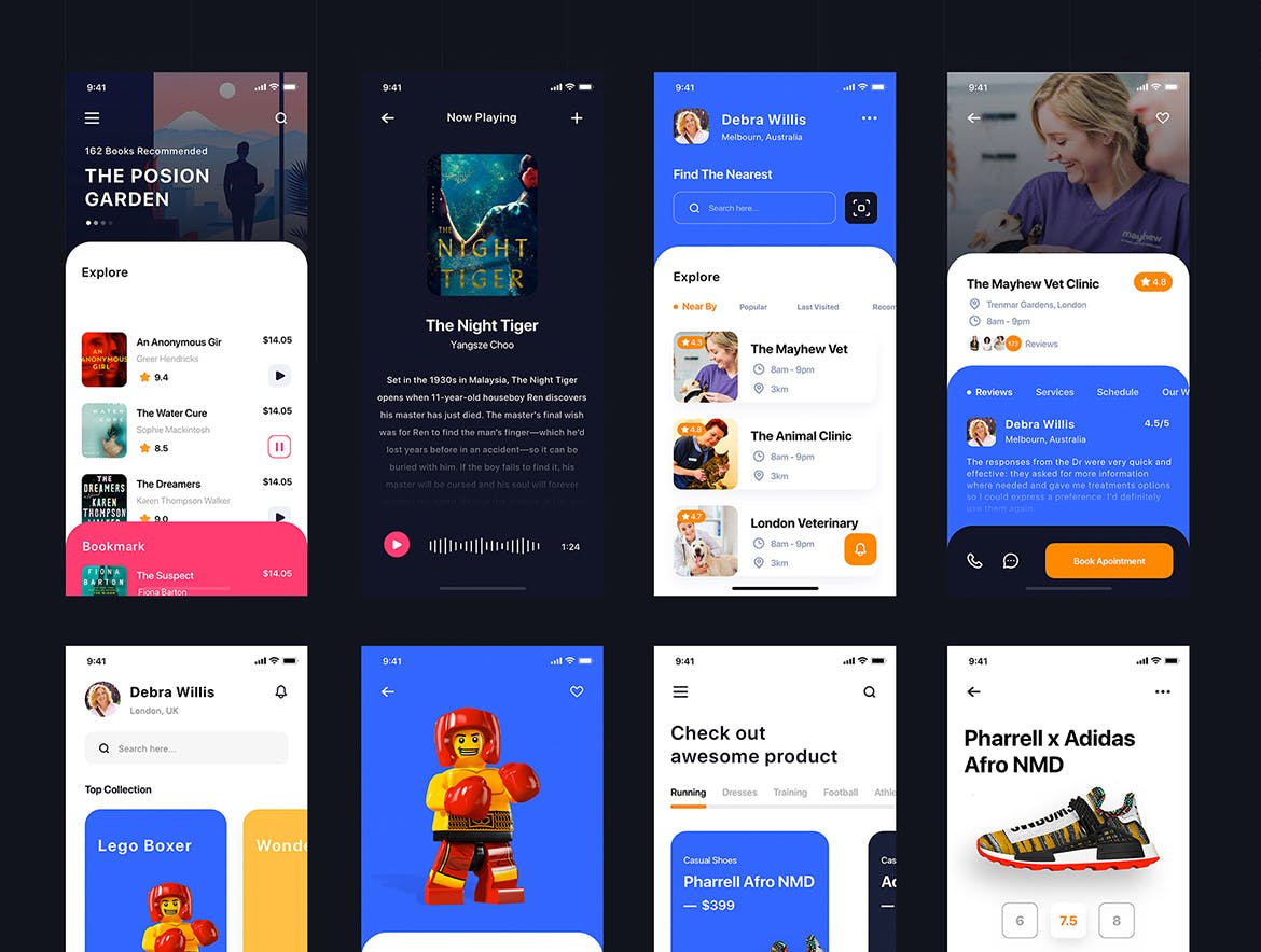 移动支付生活APP应用UI交互界面设计SKETCH模板 BARIUM – Multipurpose Card-based_SKETCH插图(6)