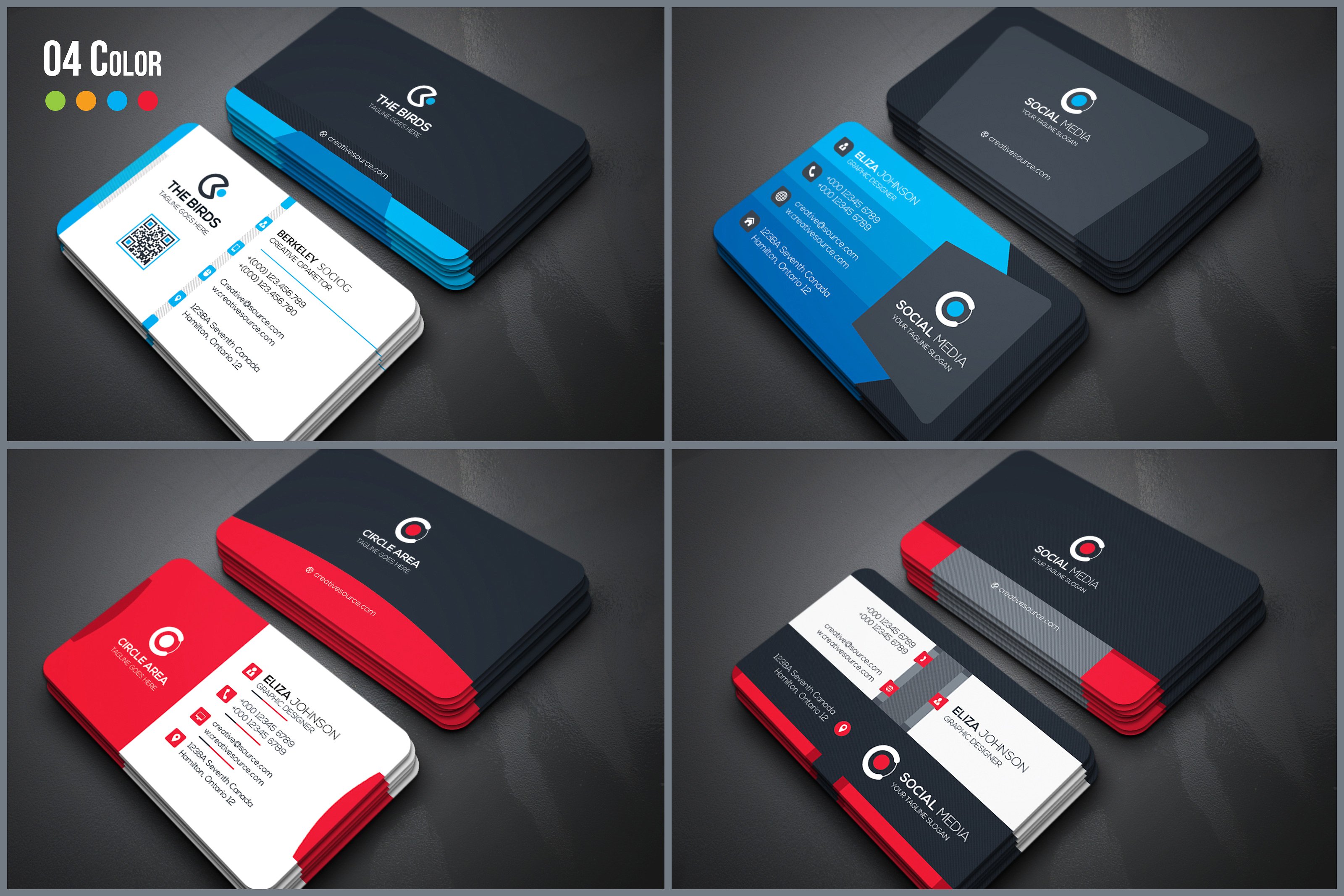 50款独特的商业化名片设计模板下载[psd]插图(1)