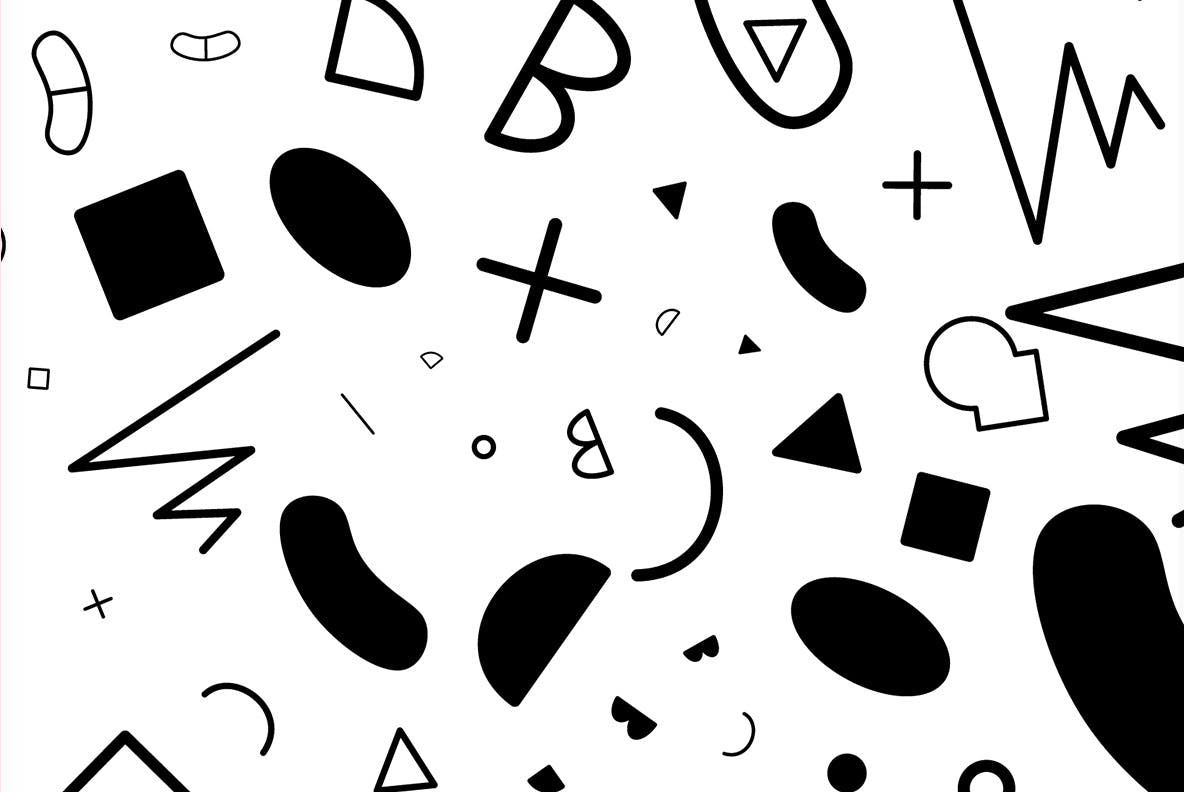 40种基于现代矢量图形重复图案无缝背景素材 II Simple Seamless Pattern II插图(5)