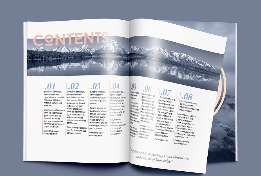 A4规格现代杂志模板 Magazine template – A4 – Indesign插图(2)