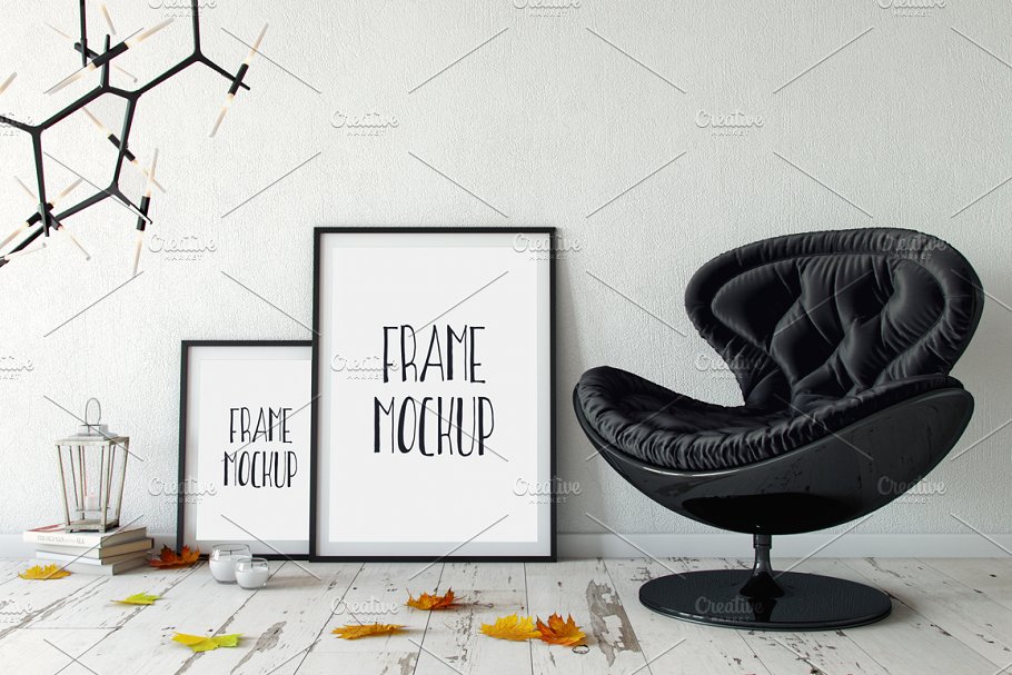 室内艺术作品画框相框样机10 Interior Frame Mockup – 10插图