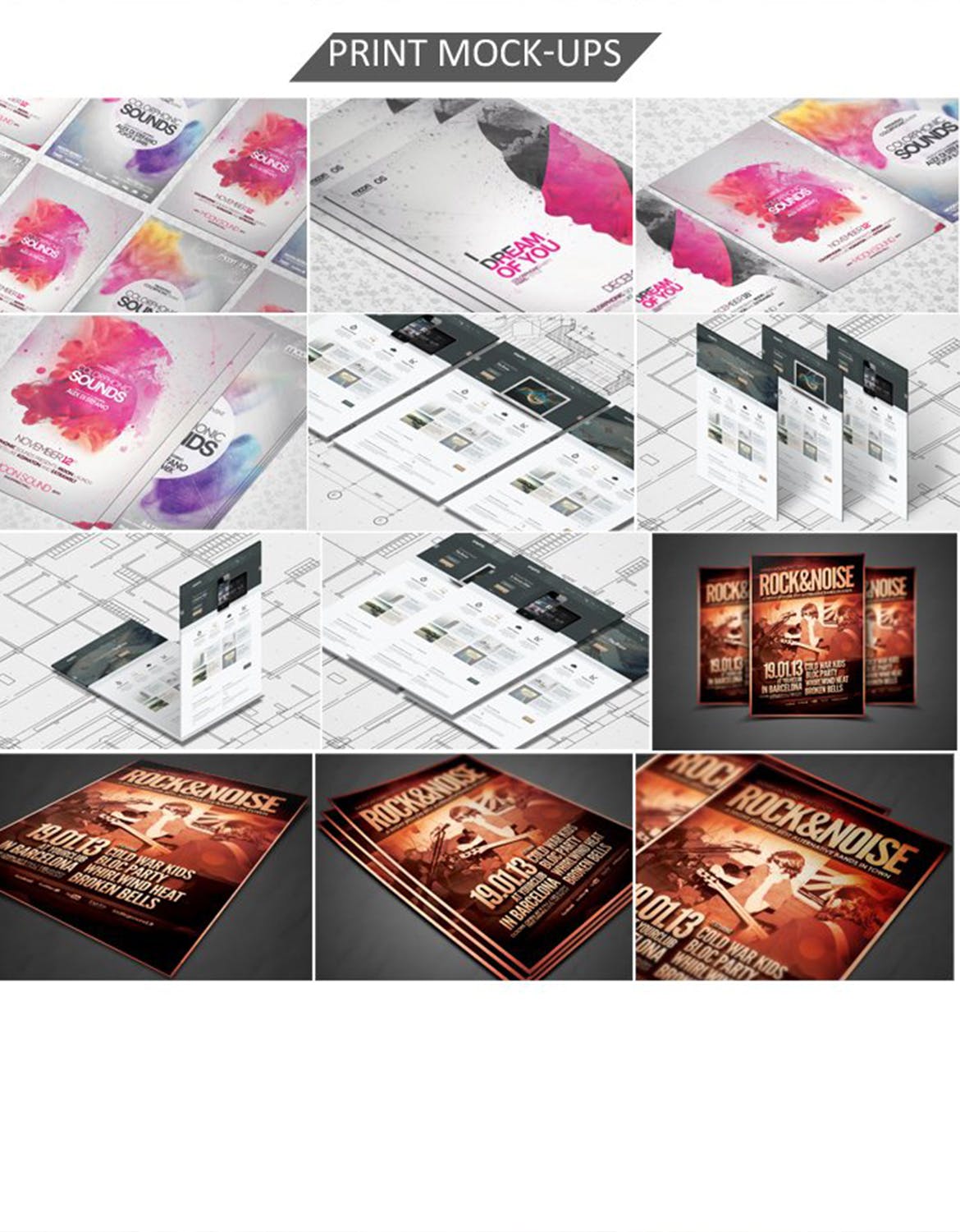 多种类型的高品质的专业VI设计UI设计素材库精选样机展示模型mockups集合插图(3)