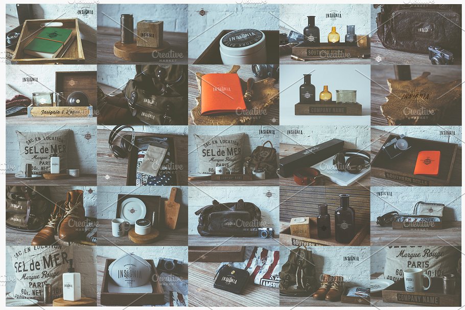 25个高分辨率Logo设计展示样机 25 Hip Logo Overlay Mock-Ups插图(1)