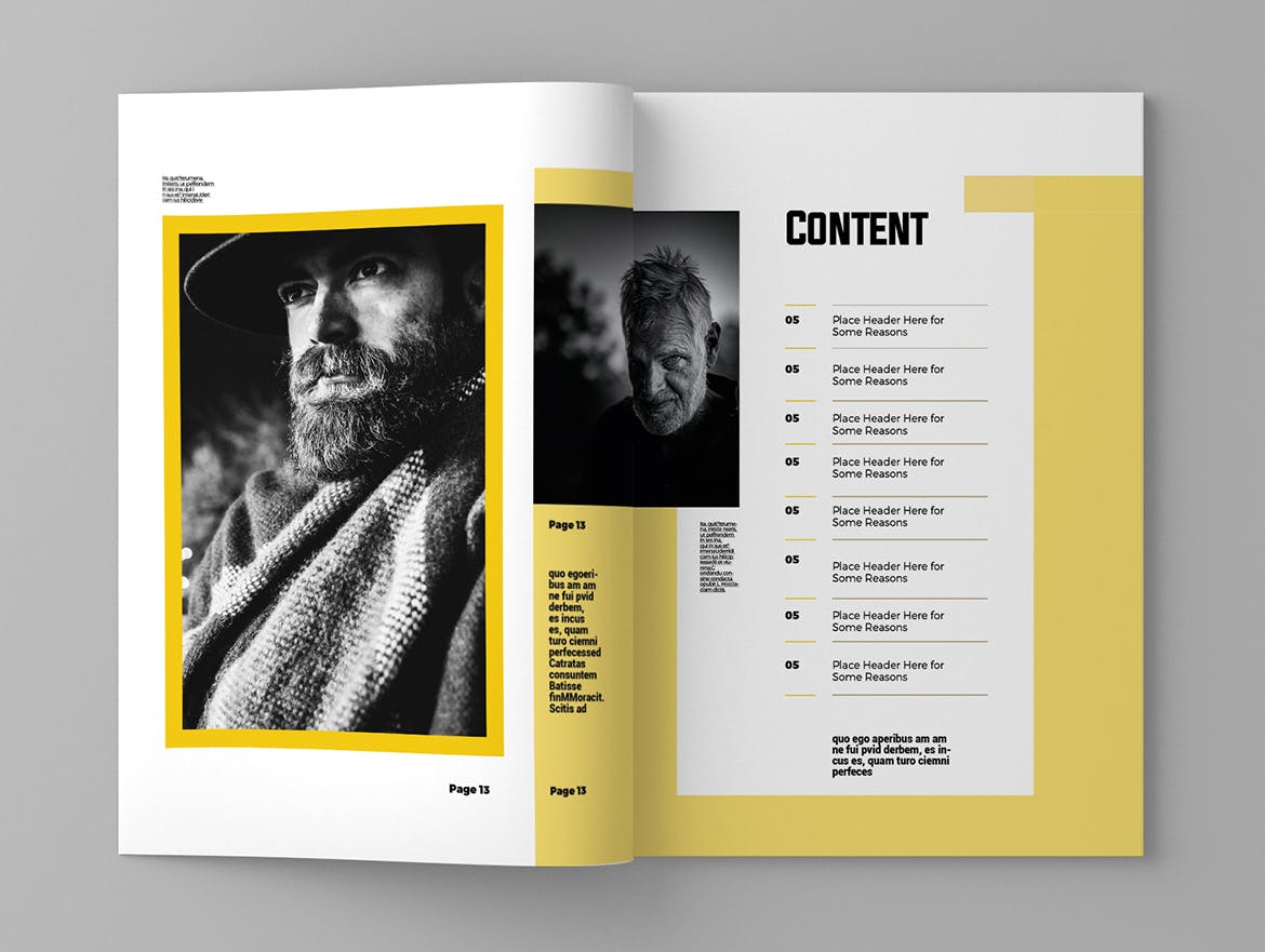 新闻采访/人物杂志设计INDD模板 Gooldie – Magazine Template插图(2)