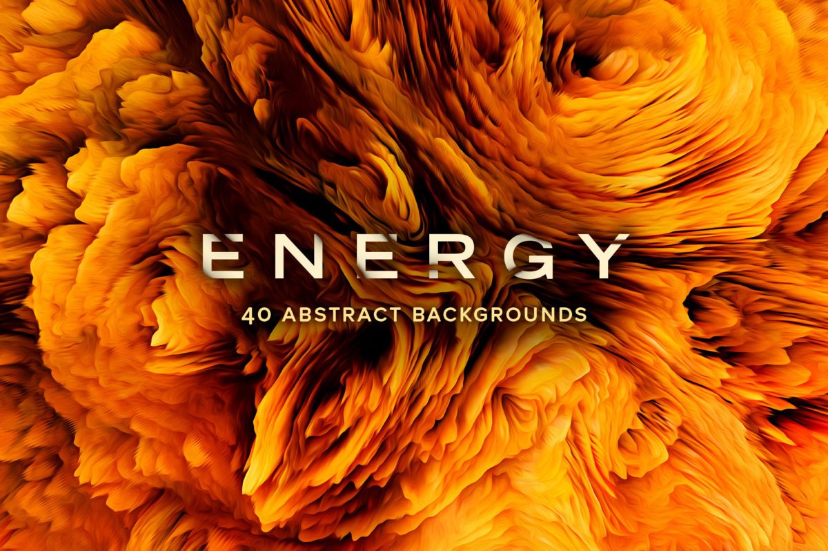 创意抽象纹理系列：40款魅力四射抽象纹理&PS笔刷 Energy, Vol. 1插图