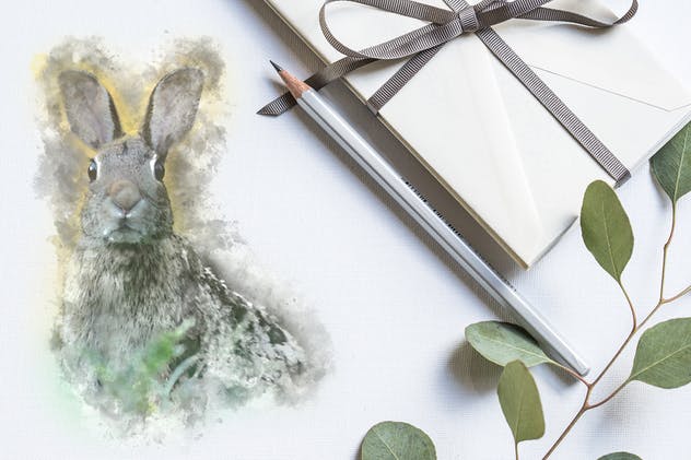 质朴的动物水彩手绘插图Vol.1 Rustic Watercolor Animals – Volume 1插图(3)