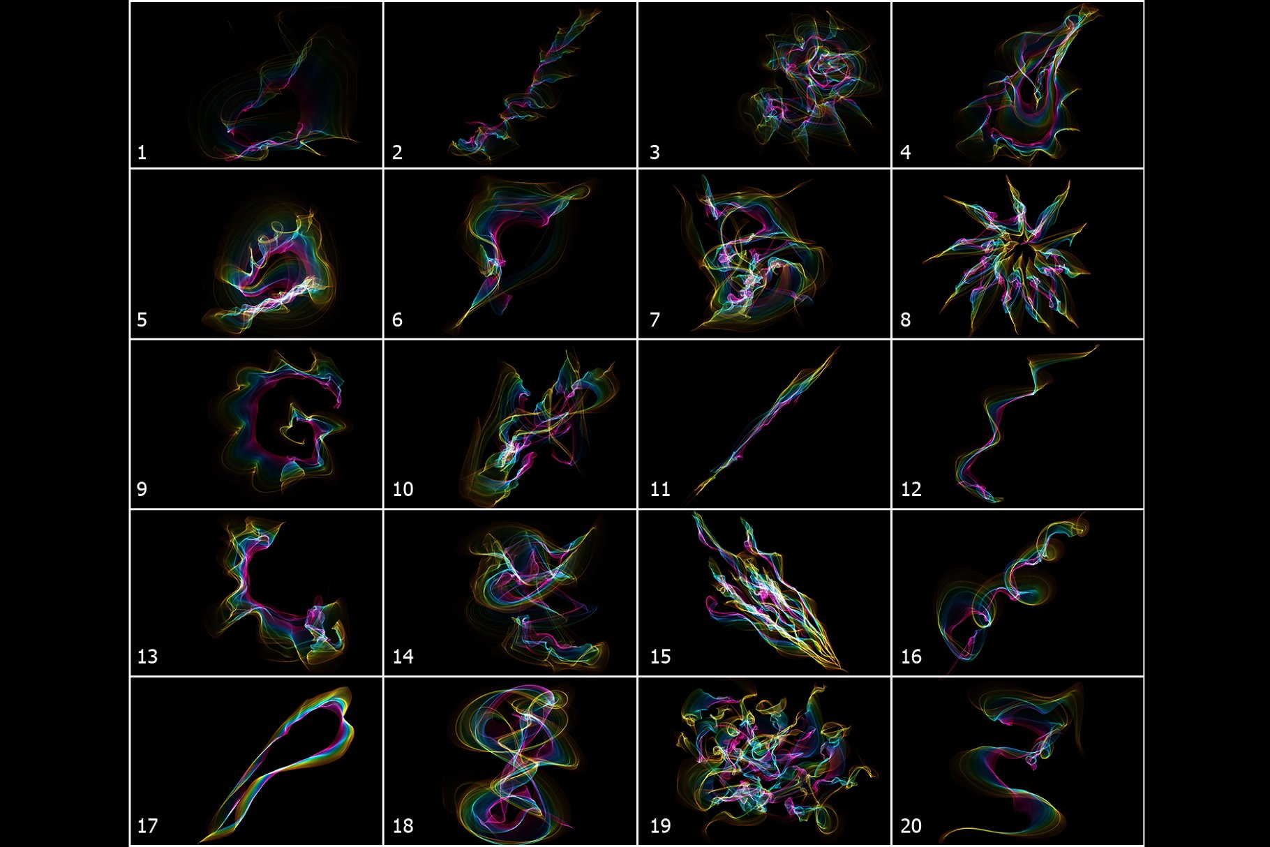 5K高分辨率彩虹色带叠层背景 5K Rainbow Ribbon Overlays插图(3)