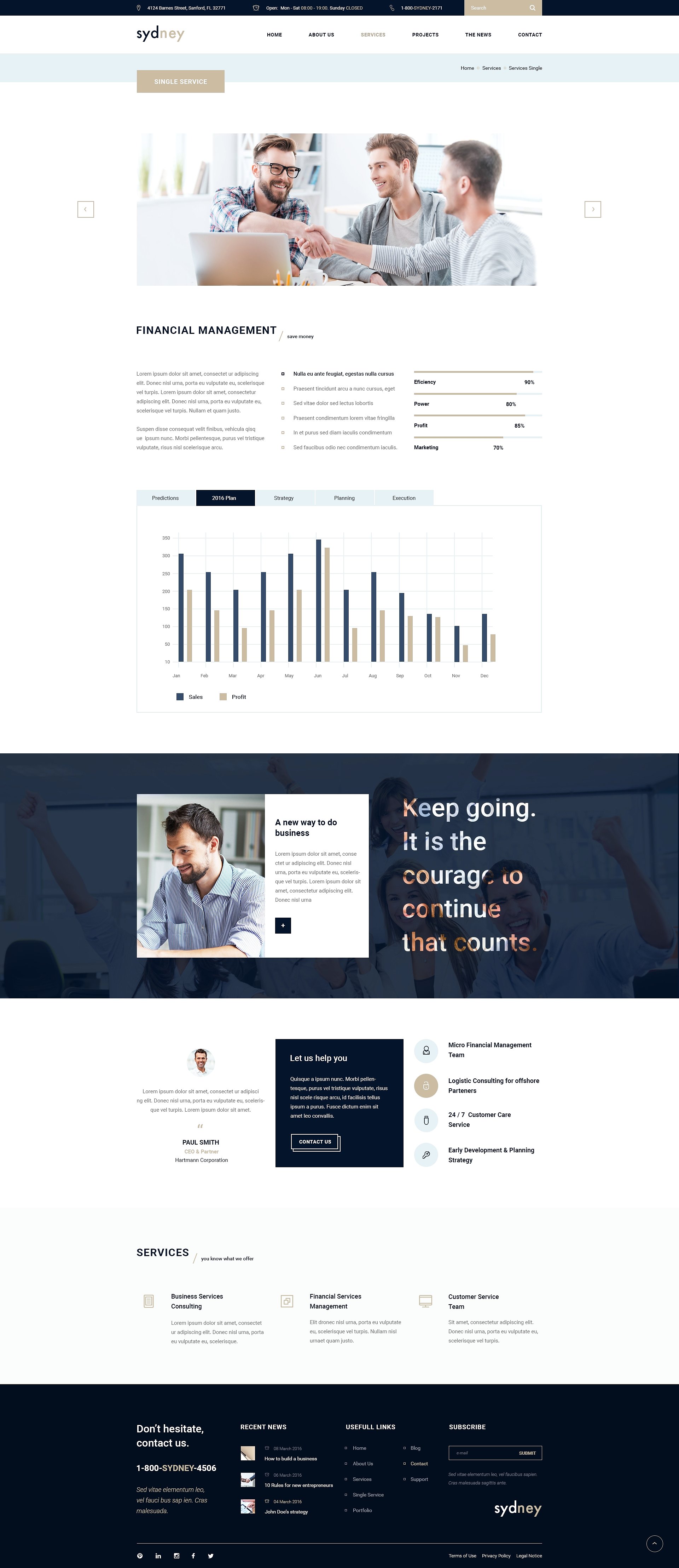 金融咨询类企业网站 PSD 模板 Sydney- Premium Finance Business PSD插图(7)