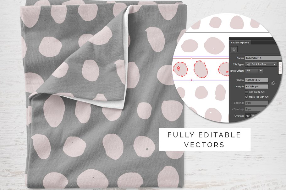 30个超级可爱孩子手绘无缝矢量图案纹理 Kids Hand Drawn Patterns插图(1)