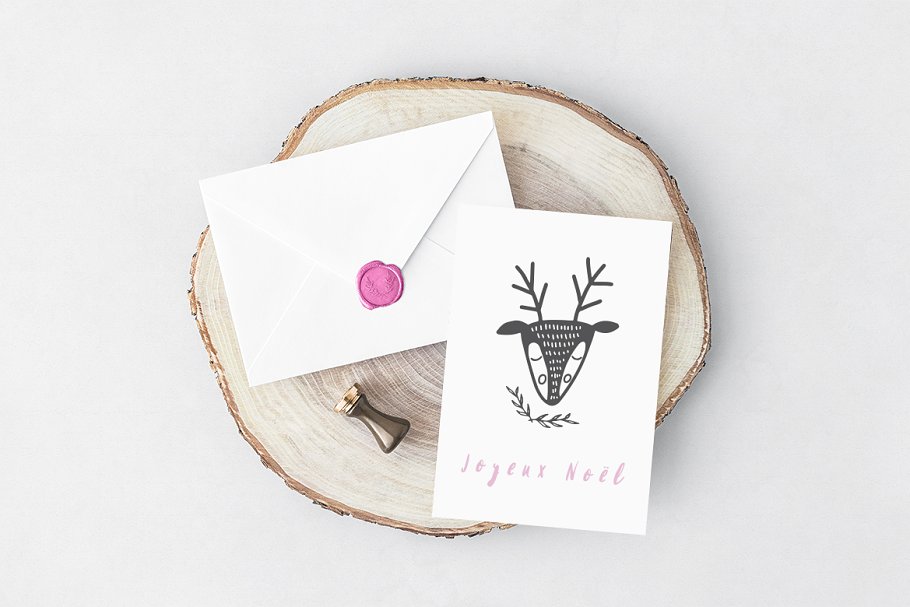 北欧风格圣诞主题矢量图形 Nordic Christmas Vector Graphics插图(6)