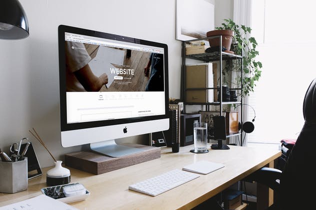 iMac一体机网站UI设计展示样机模板 iMac Screen Display Mock-Up插图(4)