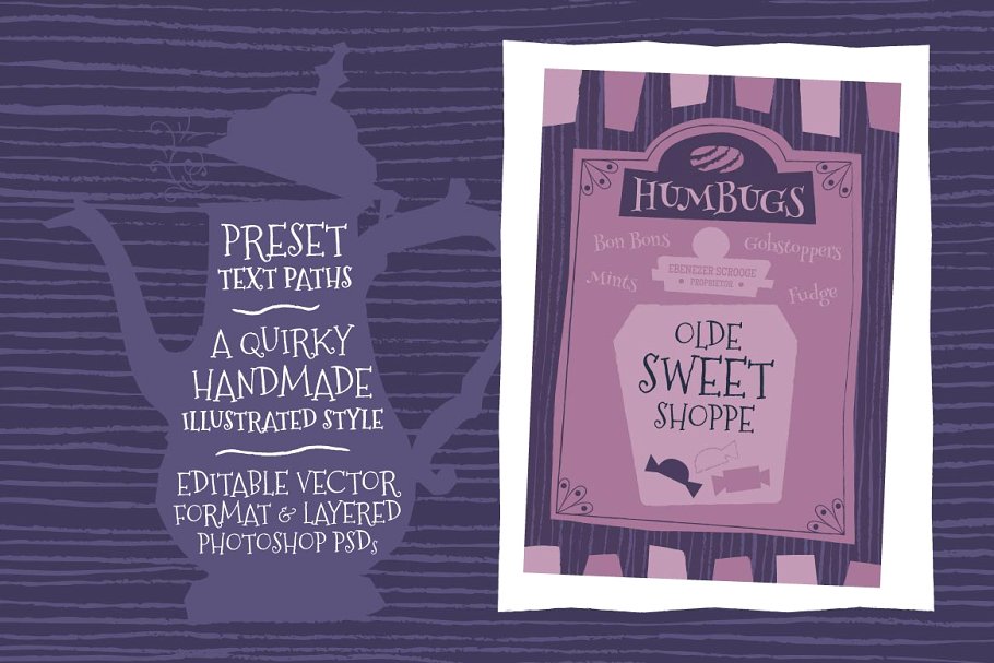 维多利亚时代复古插画设计模板 Victoriana Design Templates插图(4)