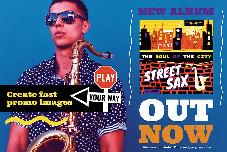 爵士音乐主题插画 Jazz Music Inspired Illustrations插图(8)