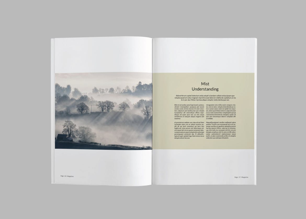 简约现代设计风格杂志设计模板v6 Magazine Template Vol. 6插图(8)