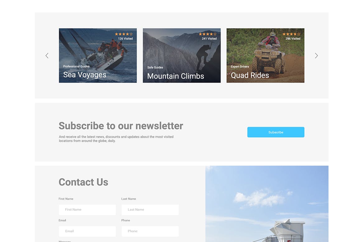 旅游门户网站UI界面设计套件 Take Me UI Kit插图(4)