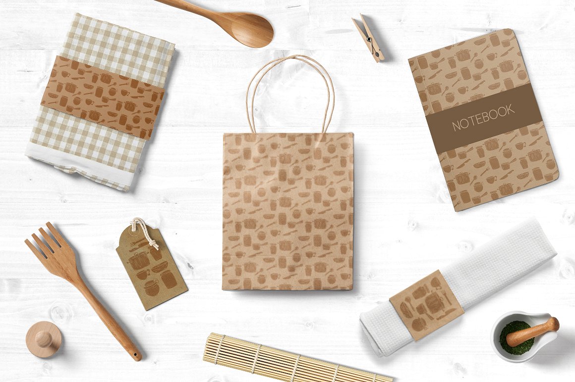 烹饪主题特色矢量图形插图(4)