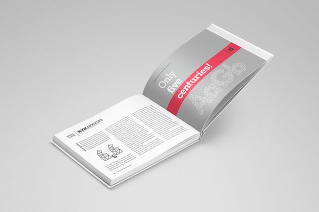 精装企业画册产品目录设计展示样机模板 Landscape Book Mock-Up Set插图(6)