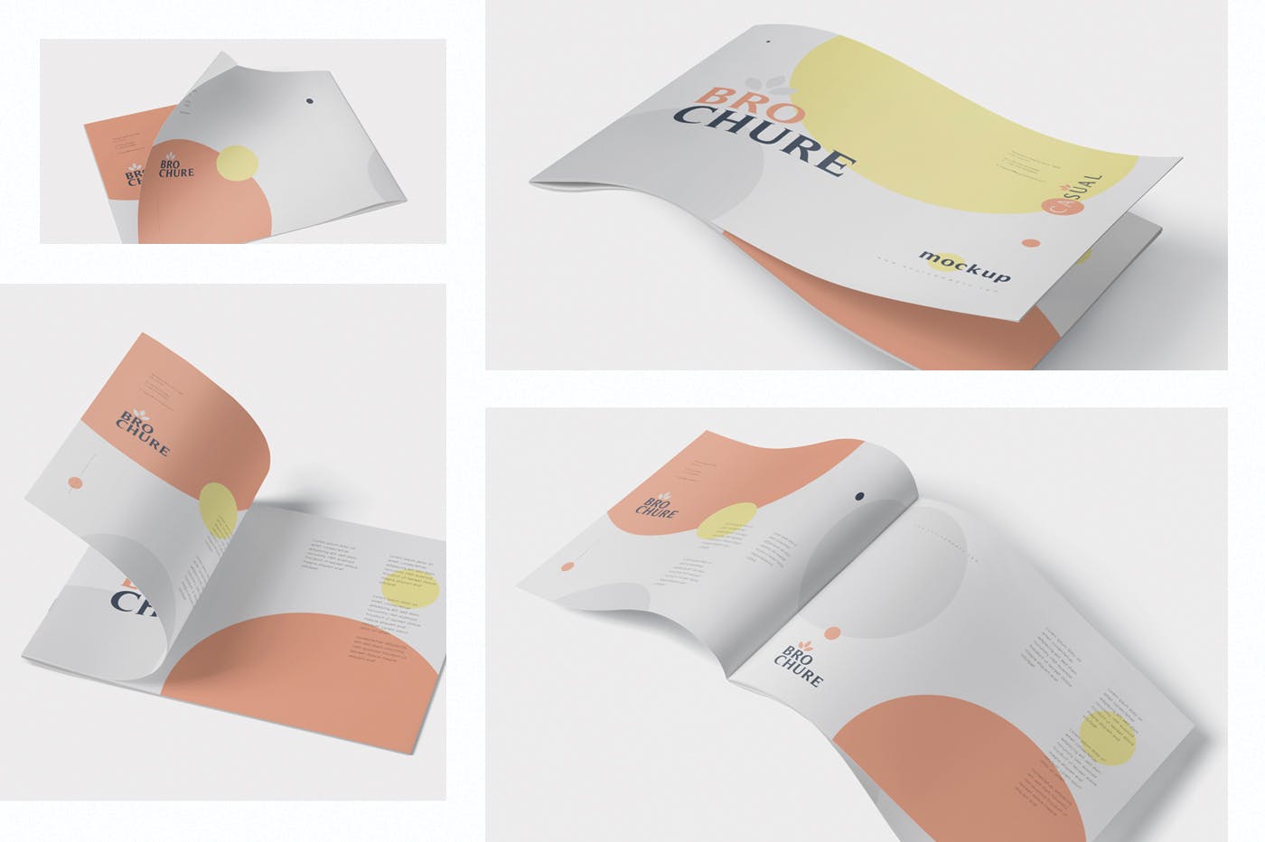 美国信纸尺寸横版杂志印刷效果图样机素材库精选 US Letter Landscape Brochure – Magazine Mockup set插图(5)