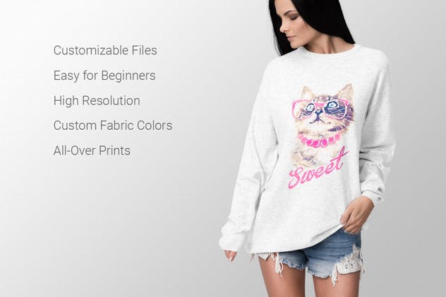 挂拍/模特上身/平铺服装样机模板v7 Ultimate Apparel Mockup Vol. 7插图(1)