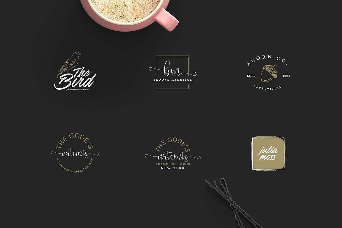 50款女性奢华品牌Logo模板 50 Feminine Luxury Logos插图(13)