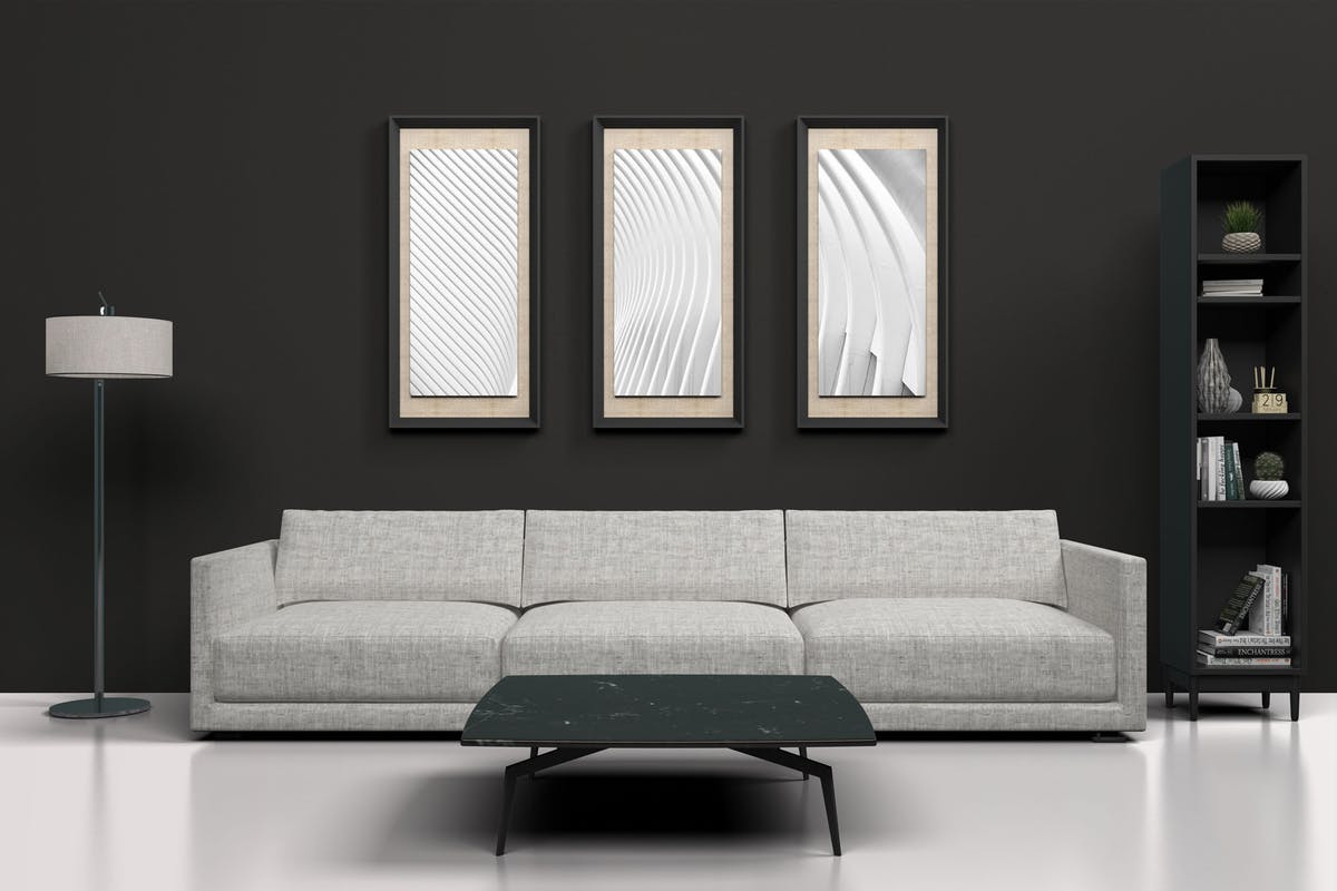 欧式简约风室内客厅装修设计效果场景样机 Mockup Interior Scene Creator – MK2插图