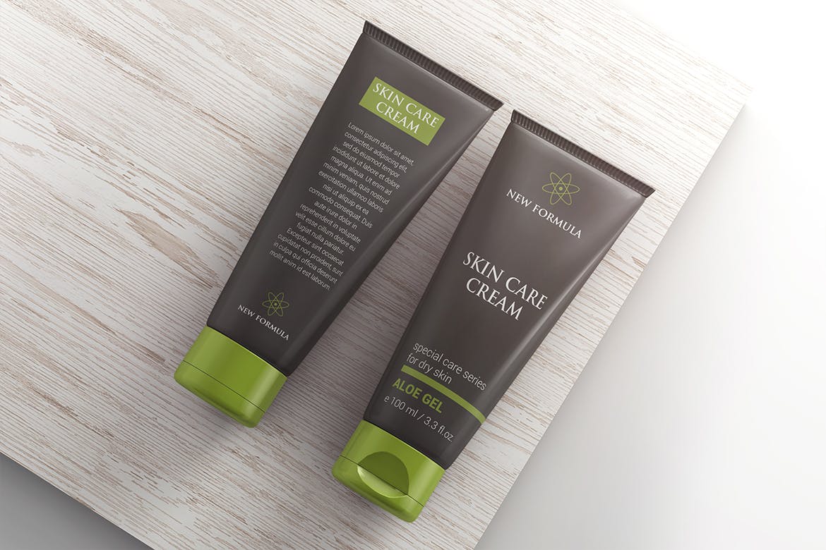 化妆品软管包装设计图素材库精选 Cosmetic Tube Mockup插图(5)